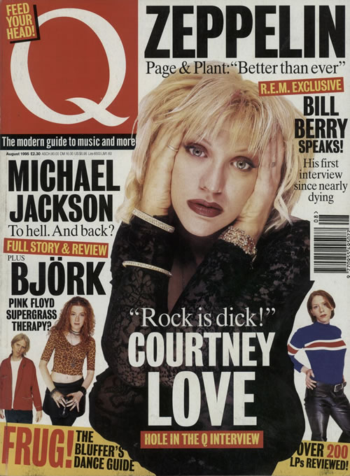 Courtney Love (Hole) Q - August 1995 UK magazine (642658) AUGUST 1994
